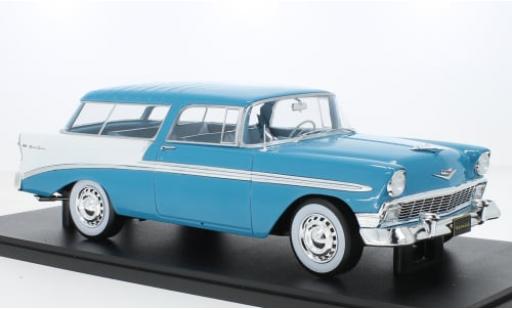 Modelauto Chevrolet Bel Air Station Wagon Nomad turquoise/wit 1956 1/18 KK Scale