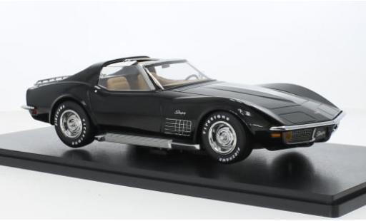 Modelauto Chevrolet Corvette Coupe (C3) metallic zwart 1972 1/18 KK Scale
