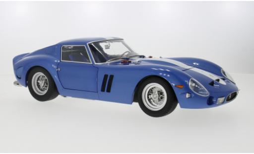 Modelauto Ferrari 250 GTO blauw/wit 1962 1/12 KK Scale
