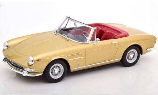 Modelauto Ferrari 275 GTS Pininfarina Spyder gold 1964 met abnehmbarem Softtop 1/18 KK Scale