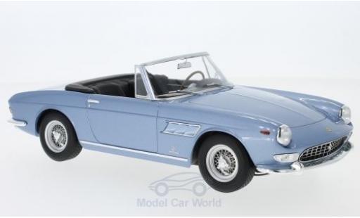 Modelauto Ferrari 275 GTS Pininfarina Spyder metallic blauw 1964 met abnehmbarem Softtop 1/18 KK Scale