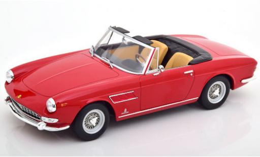 Modelauto Ferrari 275 GTS Pininfarina Spyder rood 1964 Softtop liegt bei Interieurfarbe: Beige 1/18 KK Scale