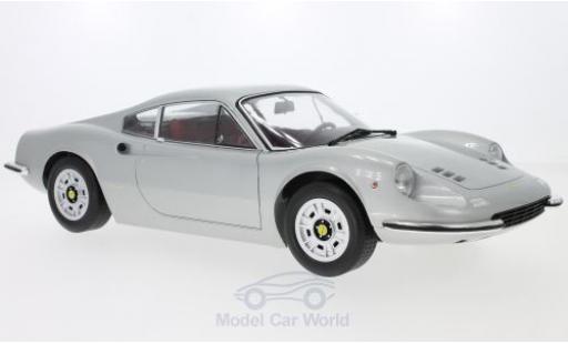Modelauto Ferrari Dino GT 246GT grijs 1973 1/12 KK Scale
