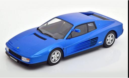 Modelauto Ferrari Testarossa Monospecchio metallic blauw 1984 US-Version 1/18 KK Scale