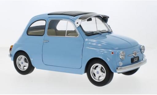 Modelauto Fiat 500 F Custom blauw 1968 1/12 KK Scale