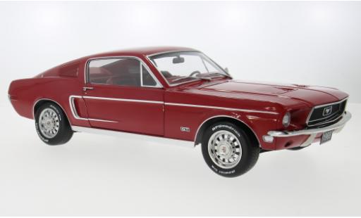 Modelauto Ford Mustang Fastback GT rood 1968 1/12 KK Scale