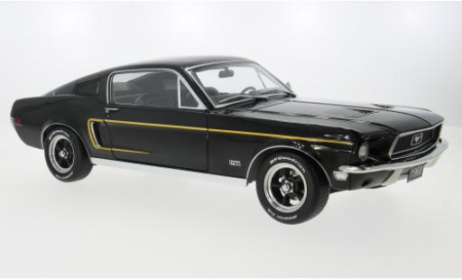 Modelauto Ford Mustang Fastback GT zwart 1968 1/12 KK Scale
