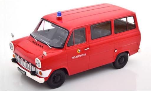 Modelauto Ford Transit Bus MK 1 Brandweer 1965 1/18 KK Scale