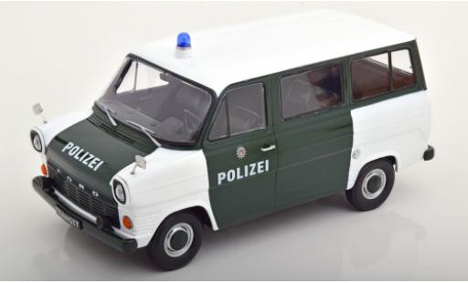 Modelauto Ford Transit Bus MK 1 wit/groen Politie Hamburg 1965 1/18 KK Scale