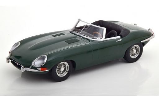 Modelauto Jaguar E-Type Roadster Series I groen 1961 kap ougroen 1/18 KK Scale
