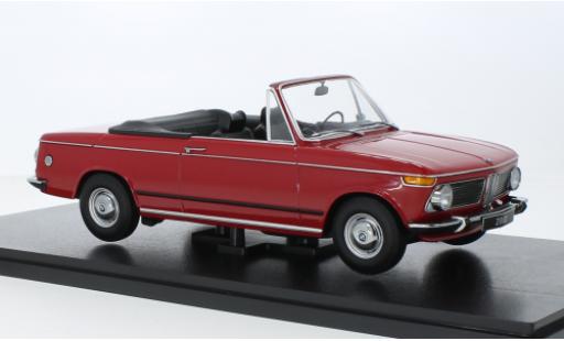 Modelauto Bmw 2002 Cabriolet Baur rood 1968 1/18 KK Scale