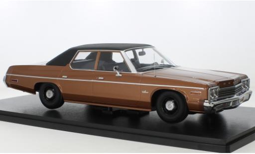 Modelauto Dodge Monaco Berline metallic bruin/zwart 1974 1/18 KK Scale