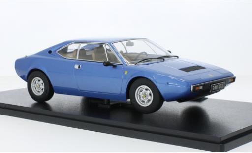 Modelauto Ferrari 208 GT4 metallic blauw 1975 1/18 KK Scale