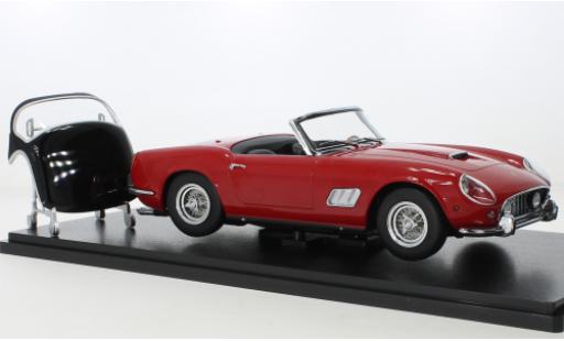 Modelauto Ferrari 250 GT California Spyder rood/zwart 1960 1/18 KK Scale