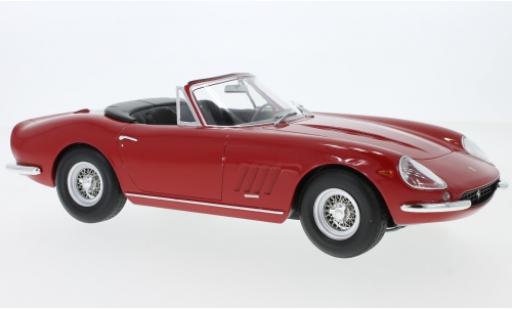 Modelauto Ferrari 275 GTB/4 NART Spyder rood 1967 1/18 KK Scale