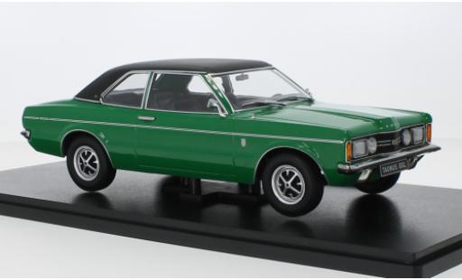 Modelauto Ford Taunus TC1 2000 GXL () groen/mate-zwart 1971 1/18 KK Scale