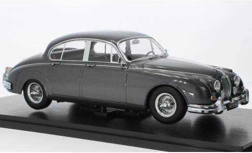 Modelauto Jaguar MK Base II 3.8 metallic grijs 1959 1/18 KK Scale