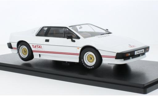 Modelauto Lotus Esprit Base Turbo wit/rood RHD 1981 1/18 KK Scale