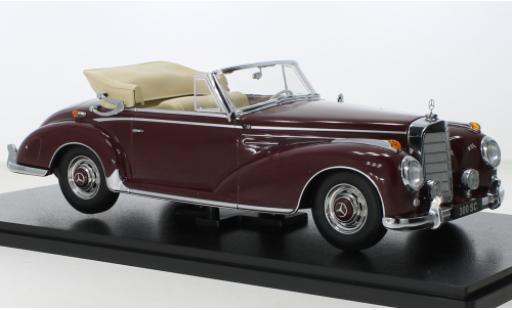 Modelauto Mercedes 300 Cabriolet SC (W188) rood 1957 1/18 KK Scale