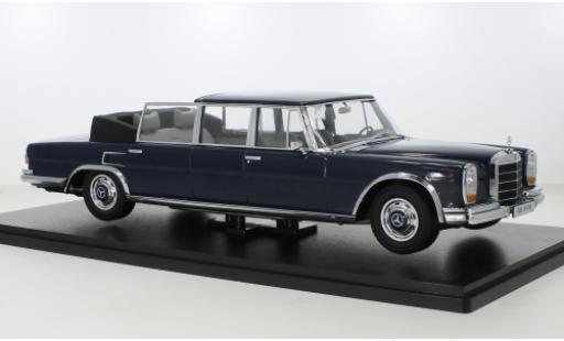 Modelauto Mercedes 600 Landaulet (W100) blauw 1964 1/18 KK Scale
