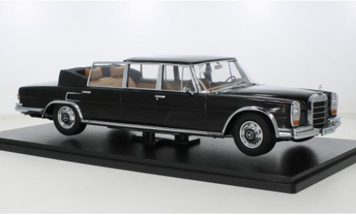 Modelauto Mercedes 600 Landaulet (W100) zwart 1964 1/18 KK Scale