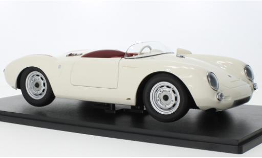 Modelauto Porsche 550 1953 A Spyder wit/rood 1/12 KK Scale