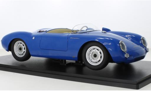 Modelauto Porsche 550 1953 A Spyder metallic blauw/metallic wit 1/12 KK Scale