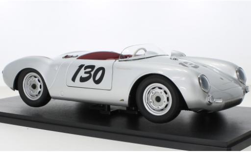 Modelauto Porsche 550 1953 A Spyder metallic grijs Little Bastard 1/12 KK Scale