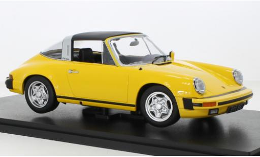 Modelauto Porsche 911 Targa SC geel 1978 1/18 KK Scale