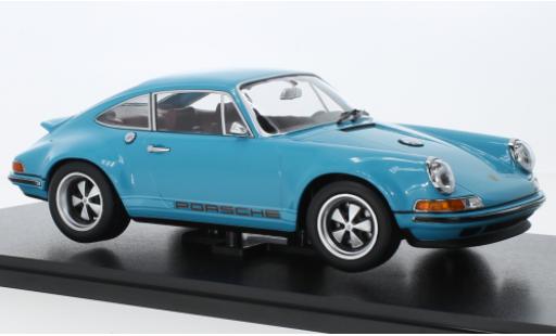 Modelauto Porsche 911 Base Singer blauw clair 1/18 KK Scale