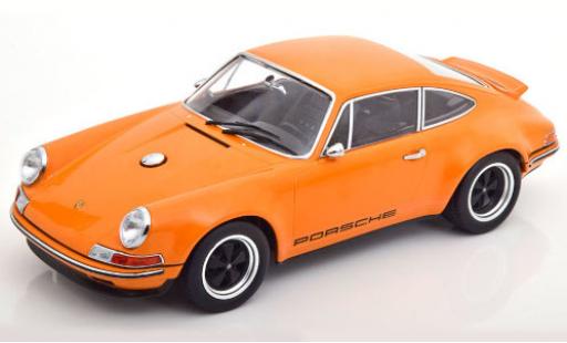 Modelauto Porsche 911 Base Singer oranje 1/18 KK Scale