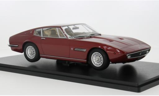 Modelauto Maserati Ghibli coupe rood 1969 1/18 KK Scale