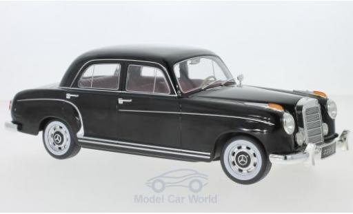 Modelauto Mercedes 220 Base S Sedan (W180 II) zwart 1956 1/18 KK Scale