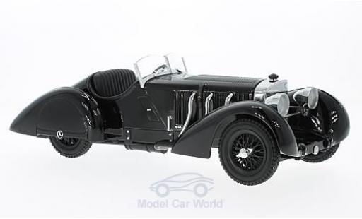 Modelauto Mercedes SSK Trossi Count zwart Der zwarte Prinz 1930 1/18 KK Scale
