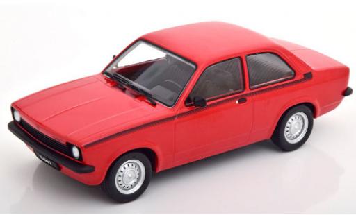 Modelauto Opel Kadett C Base C J rood/zwart 1976 1/18 KK Scale