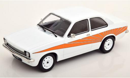 Modelauto Opel Kadett C Swinger C wit/oranje 1973 1/18 KK Scale