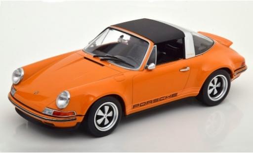 Modelauto Porsche 911 Targa Singer oranje/Dekor Targadak d&Atilde;&copy;tachable 1/18 KK Scale