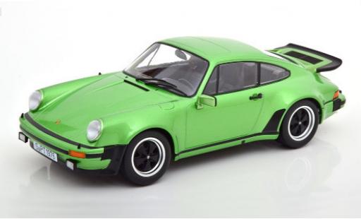 Modelauto Porsche 911 Turbo 3.0 metallic groen 1976 1/18 KK Scale