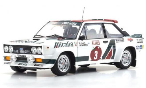 Modelauto Fiat 131 Abarth No.3 Alitalia Alitalia Rally WM Rally Finnland 1978 M.Alen/I.Kivim&Atilde;&curren;ki 1/18 Kyosho