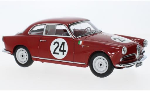 Modelauto Alfa Romeo Giulietta berlina Sprint Veloce No.24 Targa Florio 1958 1/18 Kyosho