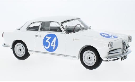 Modelauto Alfa Romeo Giulietta berlina Sprint Veloce No.34 Targa Florio 1960 1/18 Kyosho