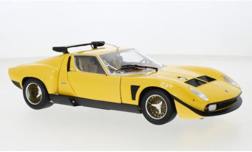 Modelauto Lamborghini Miura SVR geel 1/18 Kyosho