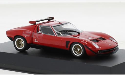 Modelauto Lamborghini Miura SVR rood/zwart 1970 1/43 Kyosho