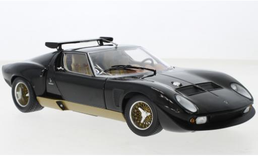 Modelauto Lamborghini Miura SVR zwart/gold 1/18 Kyosho