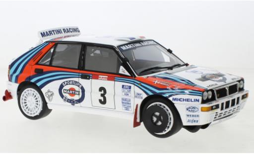 Modelauto Lancia Delta HF Integrale Evoluzione Evolutione No.3 Martini Racing Martini Rally WM Tour de Corse 1992 1/18 Kyosho