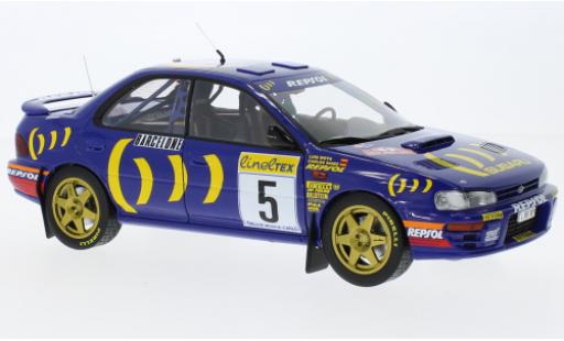 Modelauto Subaru Impreza 555 No.5 Rally WM Rally Monte Carlo 1995 1/18 Kyosho