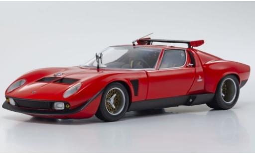 Modelauto Lamborghini Miura SVR rood/zwart 1/18 Kyosho