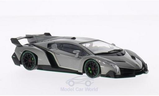 Modelauto Lamborghini Veneno Coupe metallic grijs/groen 1/43 Kyosho