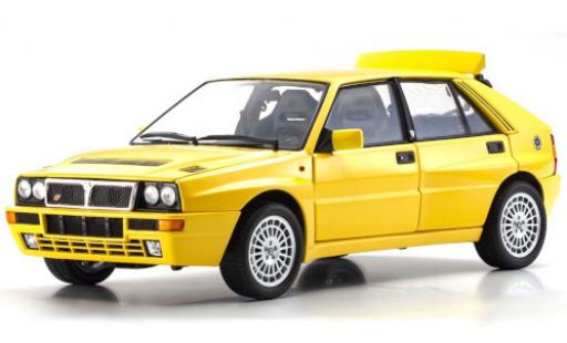 Modelauto Lancia Delta HF Integrale geel 1/18 Kyosho