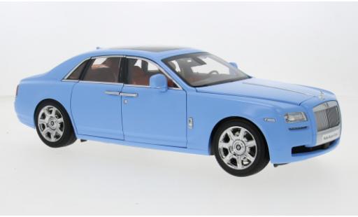 Modelauto Rolls Royce Ghost Base mat-blauw 2009 1/18 Kyosho